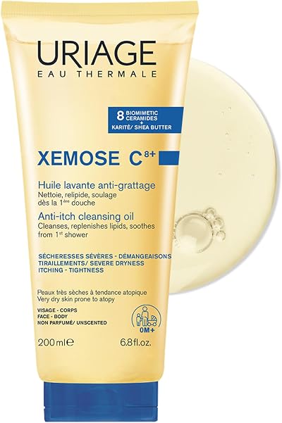 Uriage Xemose C8+ Anti-itch Shower Oil 200ml Face & Body Fragrance Free