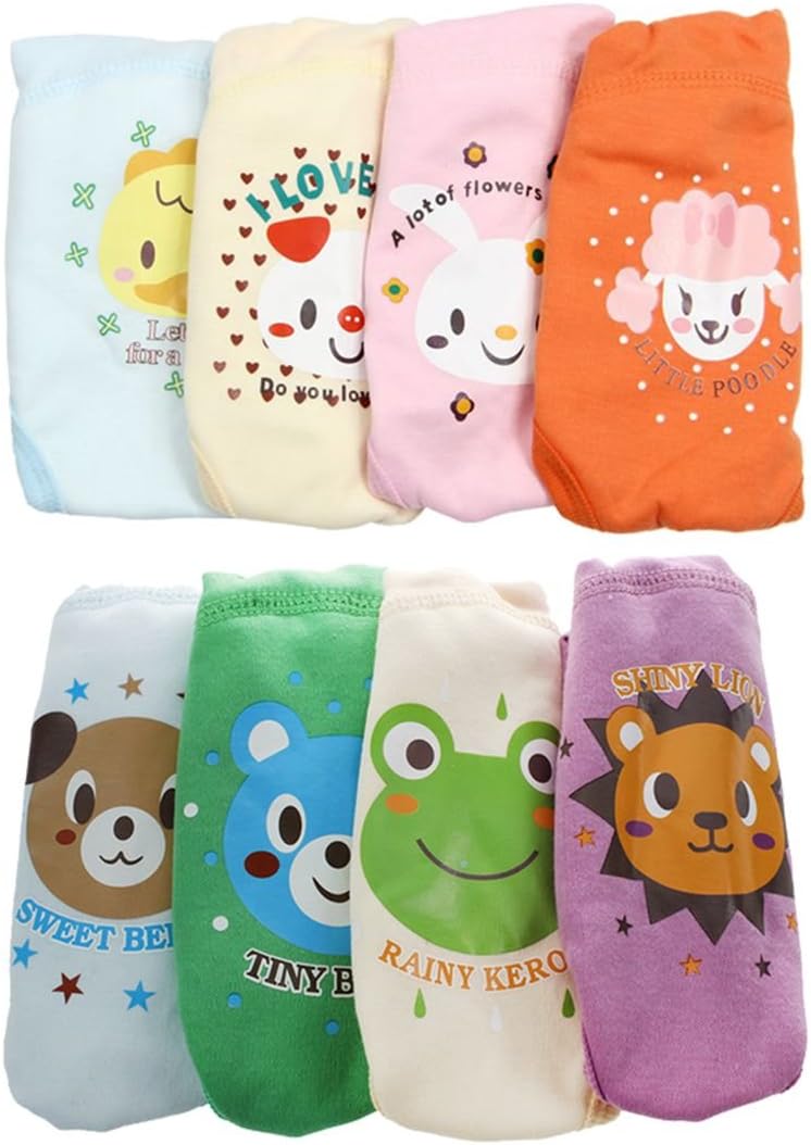 Noblik 4 X Baby Toddler Girls Boys Cute 4 Layers Waterproof Potty Training Pants Reusable 3-4 Years