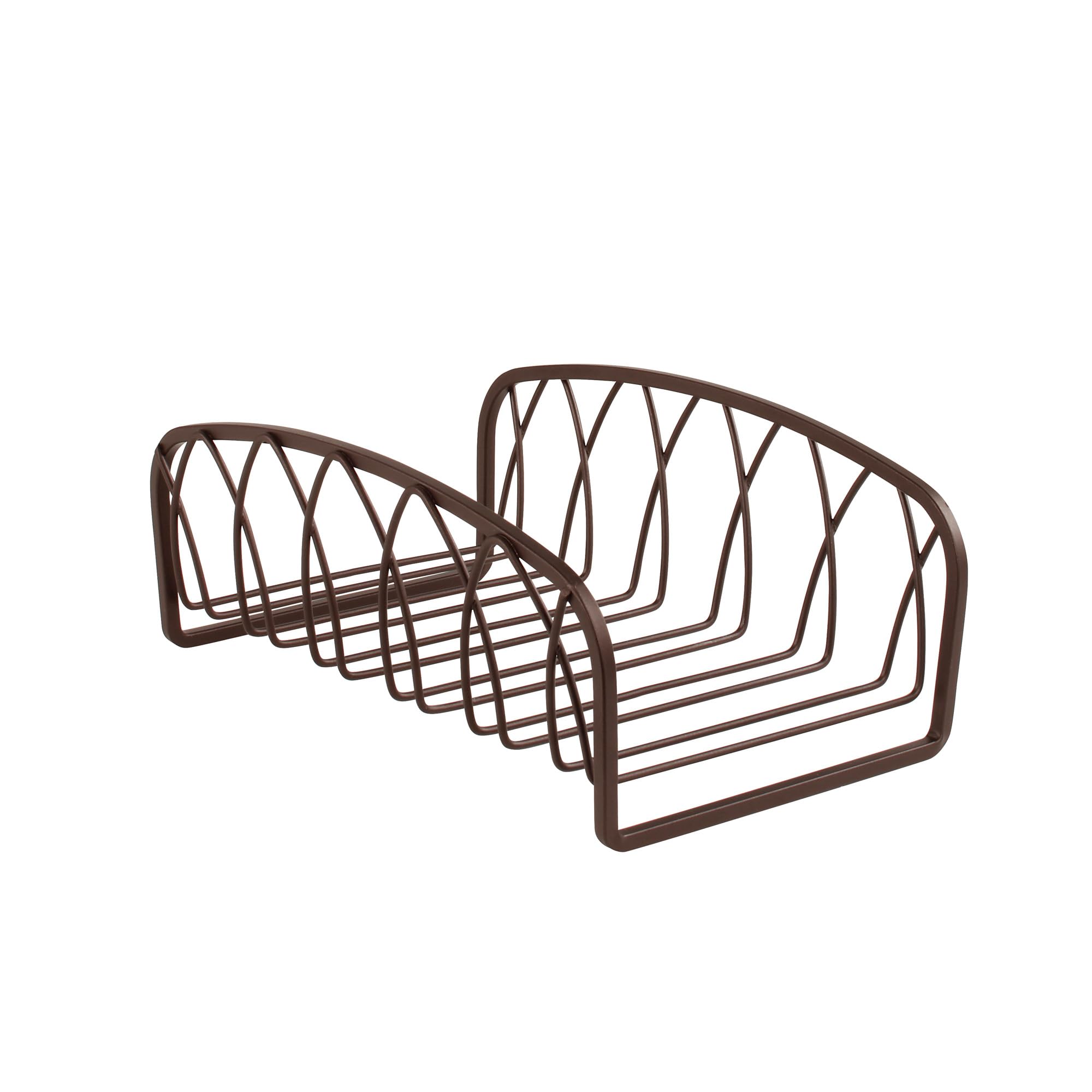 Spectrum Twist Towel Holder (Bronze) - Guest Towel Storage Basket for Bathroom Cabinet, Shelf, & Counter Organization