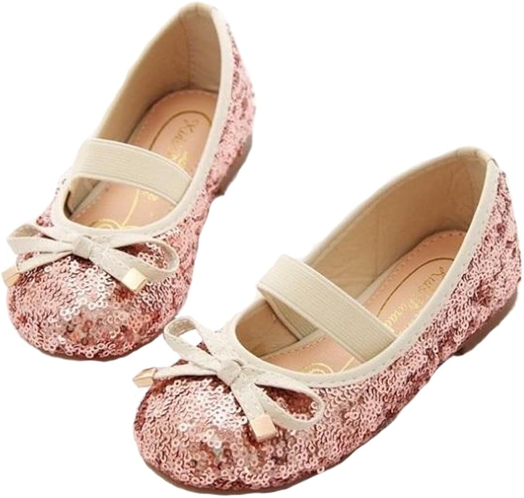 sequin ballet flats