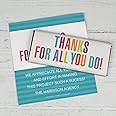 Amazon.com : 25ct Thank You Candy Bar Wrappers Employee Appreciation ...