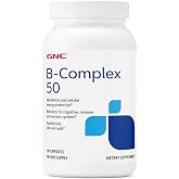 GNC B-Complex 50, Cellular Energy, 90 Capsules, 90 Servings | Supports Metabolism, Cellular Energy Production and Cognitive, Immune, Nervous System, Hair, Skin and Nail Health