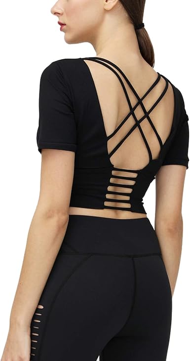 strappy workout tops