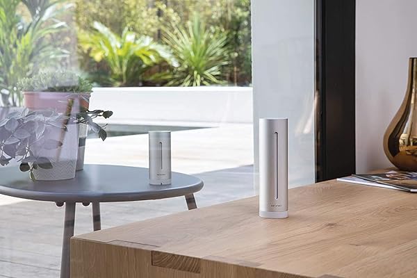 Netatmo Smarte Wetterstation   WLAN Funk Innen  und Auensensor Wettervorhersage Amazon Alexa Apple HomeKit Hygrometer Luftqualitt NWS01 EC