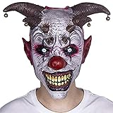 XIAO MO GU Halloween Clown Mask Jingle Jangle Scary