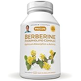 ANDREW LESSMAN Berberine Phospholipid Complex 30 Capsules - Barberry Root Extract. Small Easy to Swallow Capsules