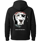 SEA DOG Loyal To The End Pirate Premium Blend Ringspun Graphic Hooded Sweatshirt, Printed in USA