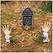 JOYIN Halloween Yard Decoration Groundbreaker Bloodstain Arm Stake Lawn Yard Stakes for Halloween Yard Outdoor Decorations