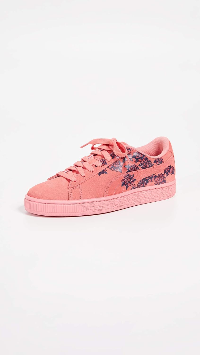 puma suede platform floral