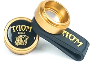 BANLY TAOM Round Shaped Pool Chalk Holder, Portable Pool Chalk Cubes, Magnetic Mini Chalk Holder Pool Billiards, Pool Cue Chalk Case Container Box for Billiard Cue Tip Tool Pool Table Snooker Accessories