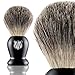Miusco Badger Hair Shaving Brush and Stand Shaving Set Black