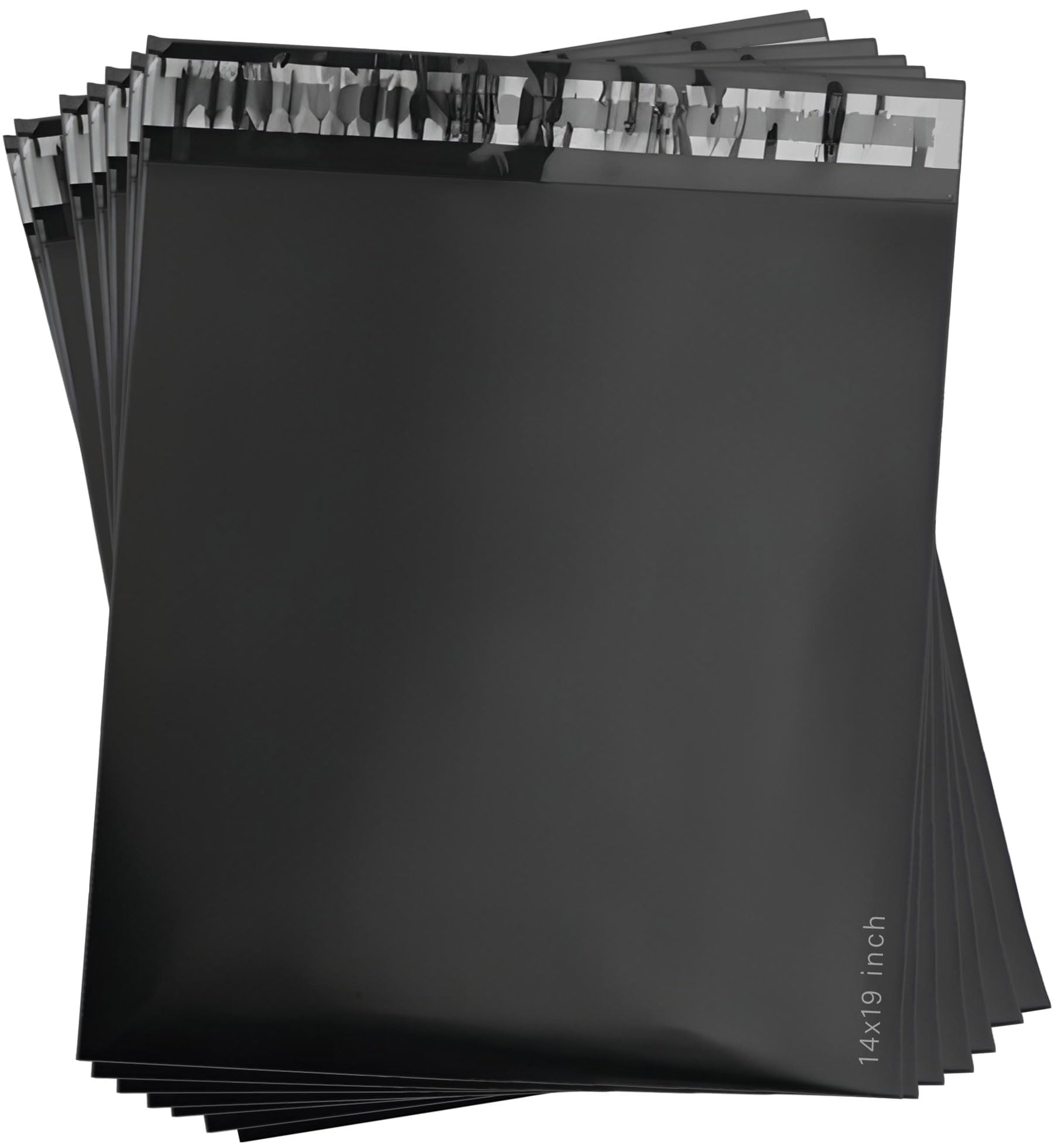 MXtore Postage Bags for Clothes - Pack of 20 - Black -14x19 inch Parcel PolyBags for Posting Clothes - Self Seal Postal, Packaging Mailers -Tear Resistant Mailing, Shipping Bags
