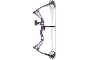 Diamond Archery Atomic Compound Bow, 29 Pound Draw Weight, Right Hand, Purple
