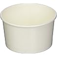 Coppetta 5-Ounce Dessert Cups, 200 Disposable Ice Cream Cups - Lids Sold Separately, Sturdy, White Paper Frozen Yogurt Bowls, For Hot And Cold Foods, Perfect For Gelato Or Mousse - Restaurantware