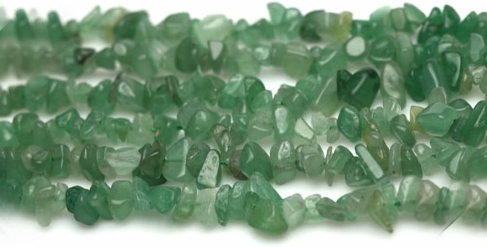 One Full Strand Real Green Aventurine Semi Precious Stone Irregular Chips for Jewellery Making 31 Inch