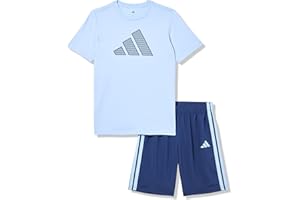 adidas boys Two-piece Short Sleeve Printed Graphic Tee, T-shirt and Shorts Clothing Set