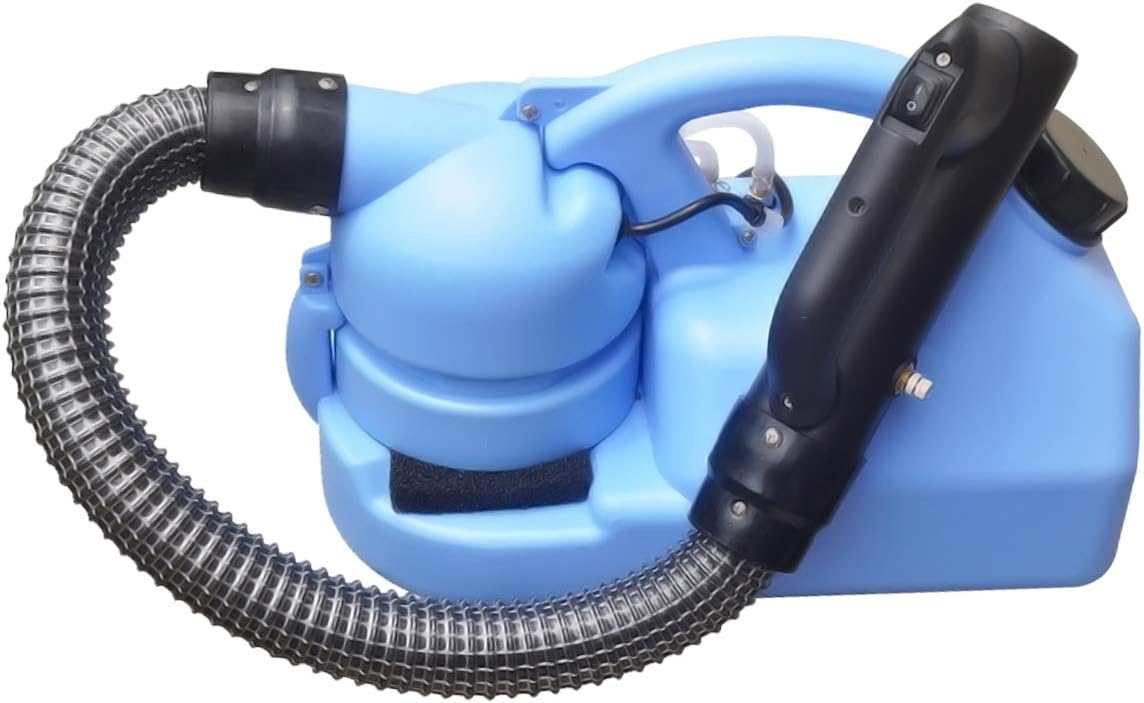 Electric ULV-Fogger-Sprayer Intelligent-Portable-Garden-Sprayer Fogger Disinfection for Indoor-Outdoor 7L Capacity Blue Color 110V《Long Tube Updated》