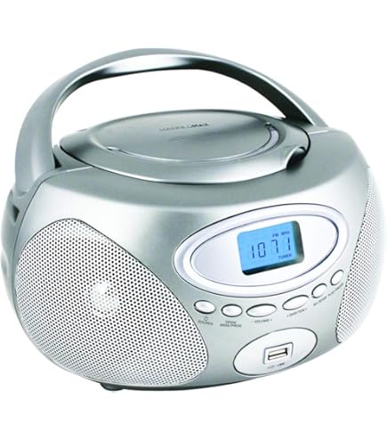 Amazon.com: HANNLOMAX HX-319CD Portable CD Boombox, AM/FM Radio