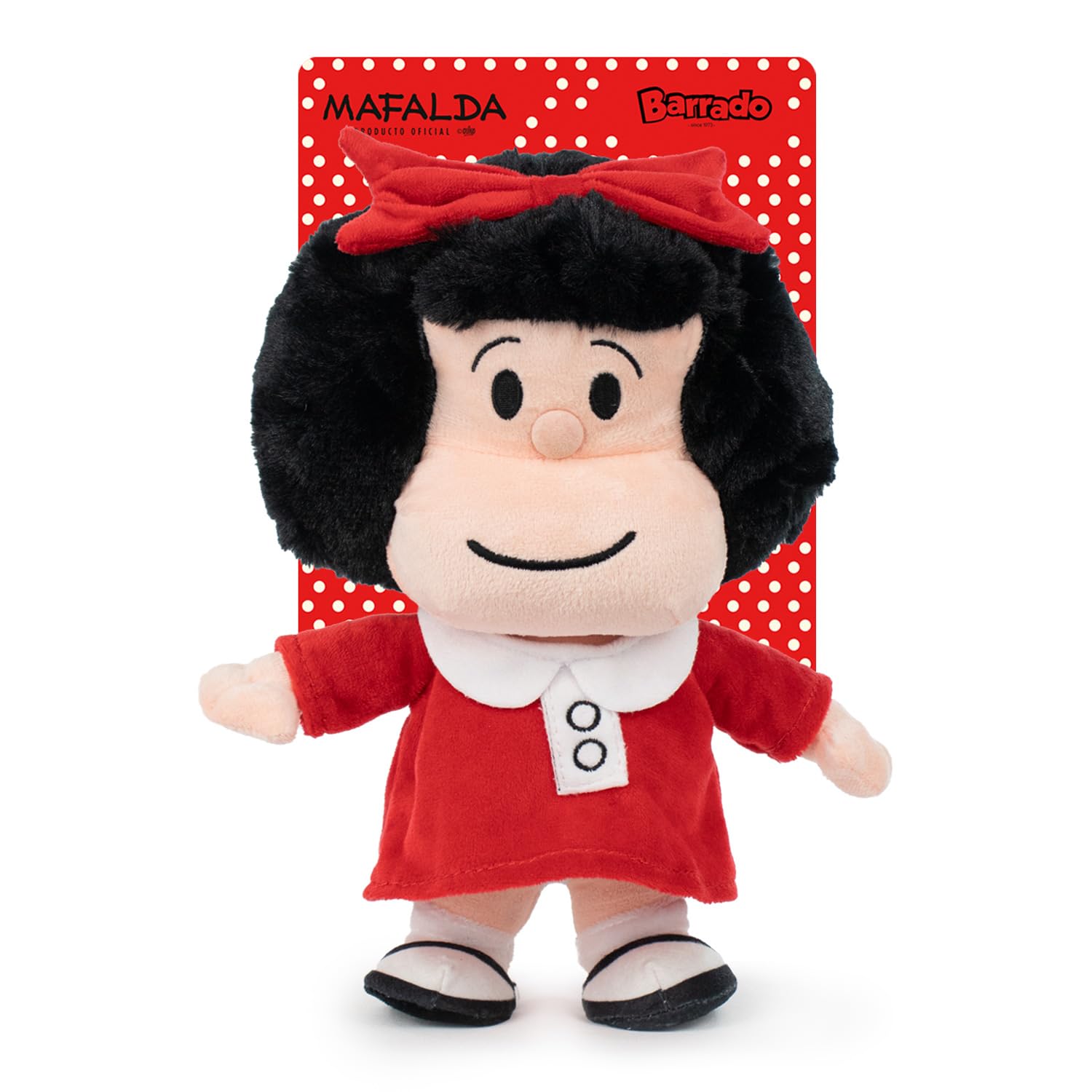 Barrado Mafalda Mafalda with Red Dress Soft Toy 32 cm