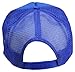 DALIX Plain Trucker Hat Mesh Cap in Royal Blue