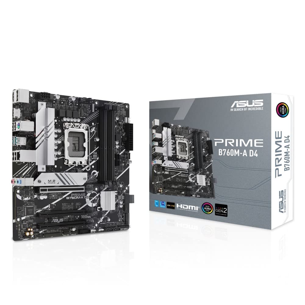 ASUS PRIME B760M-A D4 intel 第14・13・12世代 CPU対応 LGA1700 B760 搭載 DDR4 mATX マザーボード/国内正規代理店品商品画像