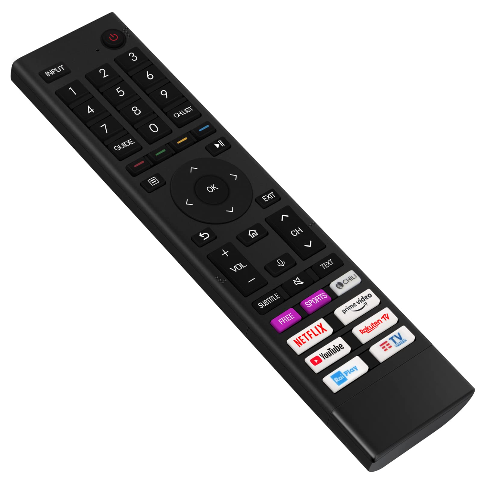 ALLIMITY ERF3C80H Replace Voice Remote Control fit for Hisense QLED ULED TV H50A7GQ H55A7GQ H65A7GQ 43A7GQTUK 50A7GQTUK 55A7GQTUK 65A7GQTUK 75A7GQTUK
