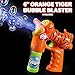 ArtCreativity Tiger & Wolf Bubble Blaster Set with Lights and Sound Includes Orange Tiger Bubble Gun, Scary Wolf Bubble Gun & 4 Bottles of Solution, Great Gift for Kids (Batteries Included)