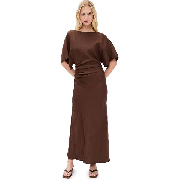 a line dresses images Shall Collar Linen Dress, Maxi Wrap Linen Dress, Summer Linen Dress, Gray Linen Maxi Dress, Plus Size Wrap Dress, Boho Plus Size Linen Dress, S /