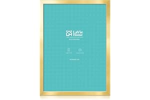 LaVie Home 20 x 27 Picture Frame, Large Poster Frame with High Definition Plexiglass, Horizontal or Vertical Wall Gallery Poster Frames Suitable for Photos, Artworks, Posters,Puzzle, Gold 1pc
