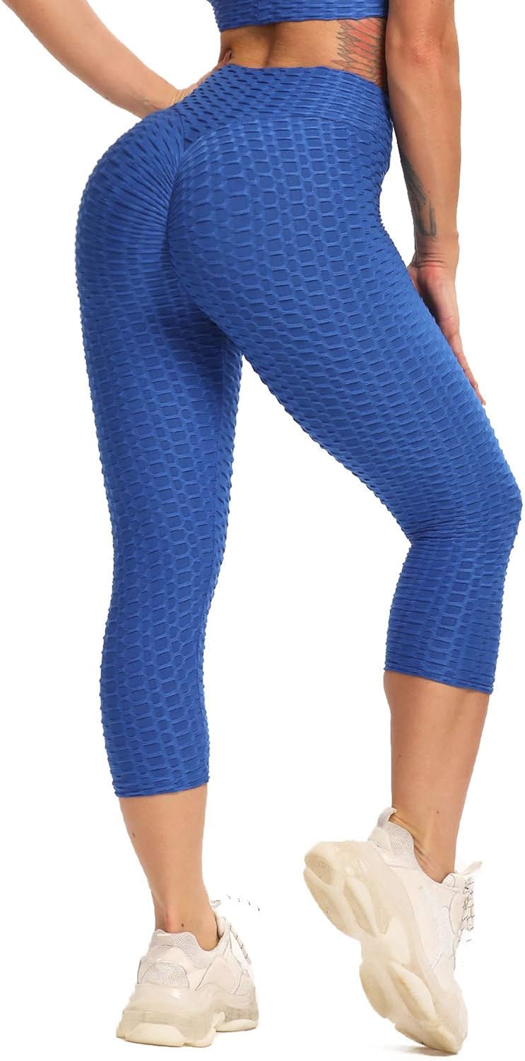 textured capri leggings