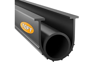 SYMYDA Garage Door Seals Bottom Rubber – 10ft Durable EPDM Weatherproof Strip, Easy DIY Installation, Universal Fit for All Garage Doors – Prevents Drafts, Pests, and Water