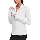 COOrun Women's UPF 50+ Jackets Sun Protection Golf Athletic Jackets Lightweight Full Zip Long Sleeve Shirts with Pockets