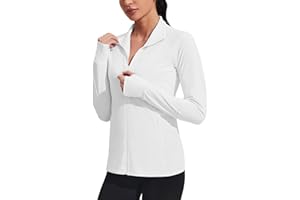 COOrun Women's UPF 50+ Sun Protection Hoodie Jacket Long Sleeve Hooded Active Shirts Outdoor Hiking Performance