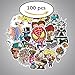 Sticker Decals Vinyls [100pcs] for Laptop,Kids,Cars,Motorcycle,Bicycle,Skateboard Luggage,Bumper Stickers Waterproof Random Stickers, Snowboarding Guitar Helmet Phone Graffiti Stickers