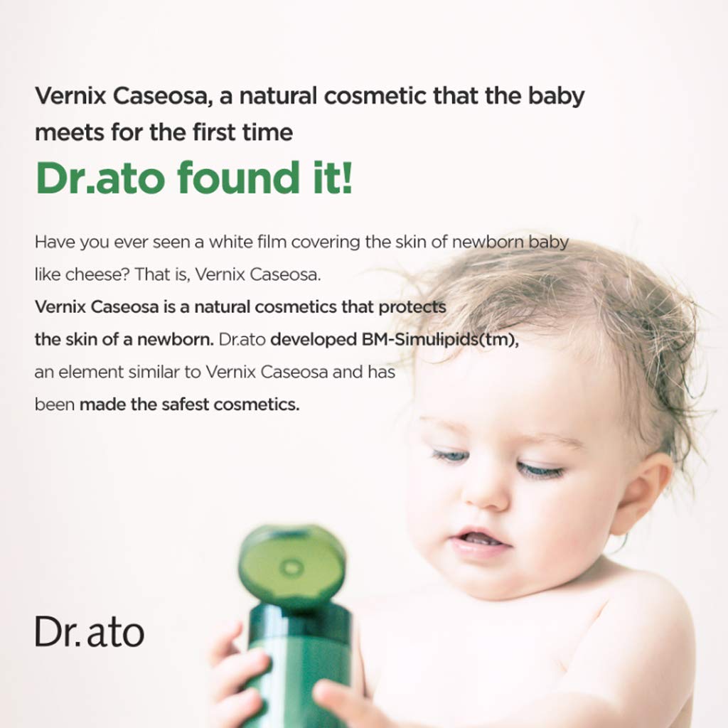 DR.ATO Ultra Rescue Cica Lotion 5.4 fl.oz. - pH5.5 Body and Face Baby, Kids Powerful Hydrating Lotion with Centella Asiatica and Ceramide for Extremely Dry Skin - Derma Tested, Paraben Free