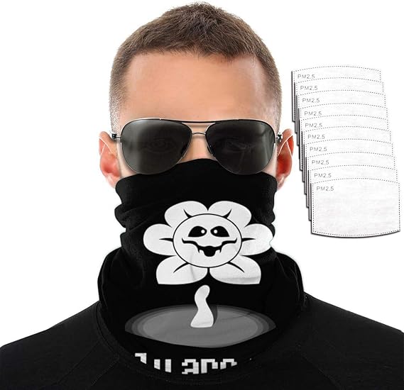 Undertale Scarf Bandanas Neck Gaiter With Safety Carbon