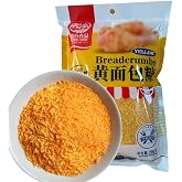 Bread Crumbs 7.05oz/200g, Light Crispy Coating for Frying &amp; Baking | yellow bread crumbs plain for Breading, Frying, Baking ， Baked Pasta, Roasted Vegetables, Tonkatsu