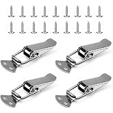 PRUBOVI Sectional Couch Connectors, 4 Pack Heavy Duty Metal Sofa Connector Brackets with Screws, Universal Interlocking Furniture Fasteners for Modular Sectional Sofa, Silver