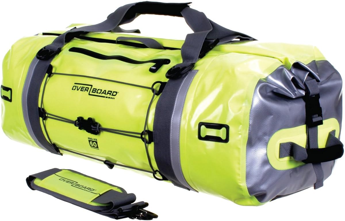 Overboard Wasserdichte Duffle Bag Provis 60 Liter OB1149HVY, Gelb, 56 x 50 x 8 cm, 60 Liter