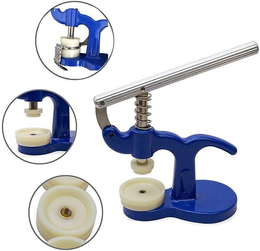 Watch Repair Tool Kit Professional - Watch Tools Including Watch Press Kit, Larger Rubber Dust Blowers, Spring Bars, Watch Battery Replacement Tool Kit,Watch Band Link Pins with Carrying Case (406pcs): Home Improvement