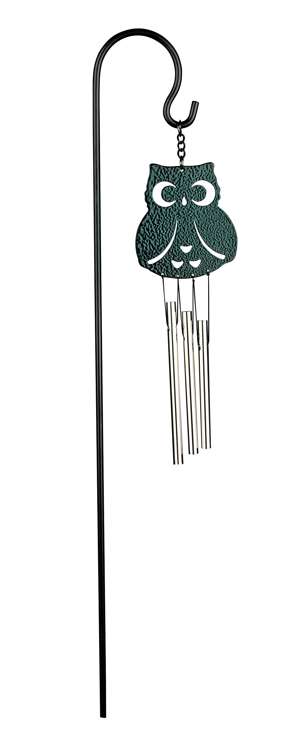 NATURE´S MELODY Ornament Wind Chime Garden Stake Forest Green/Forest Green Silver