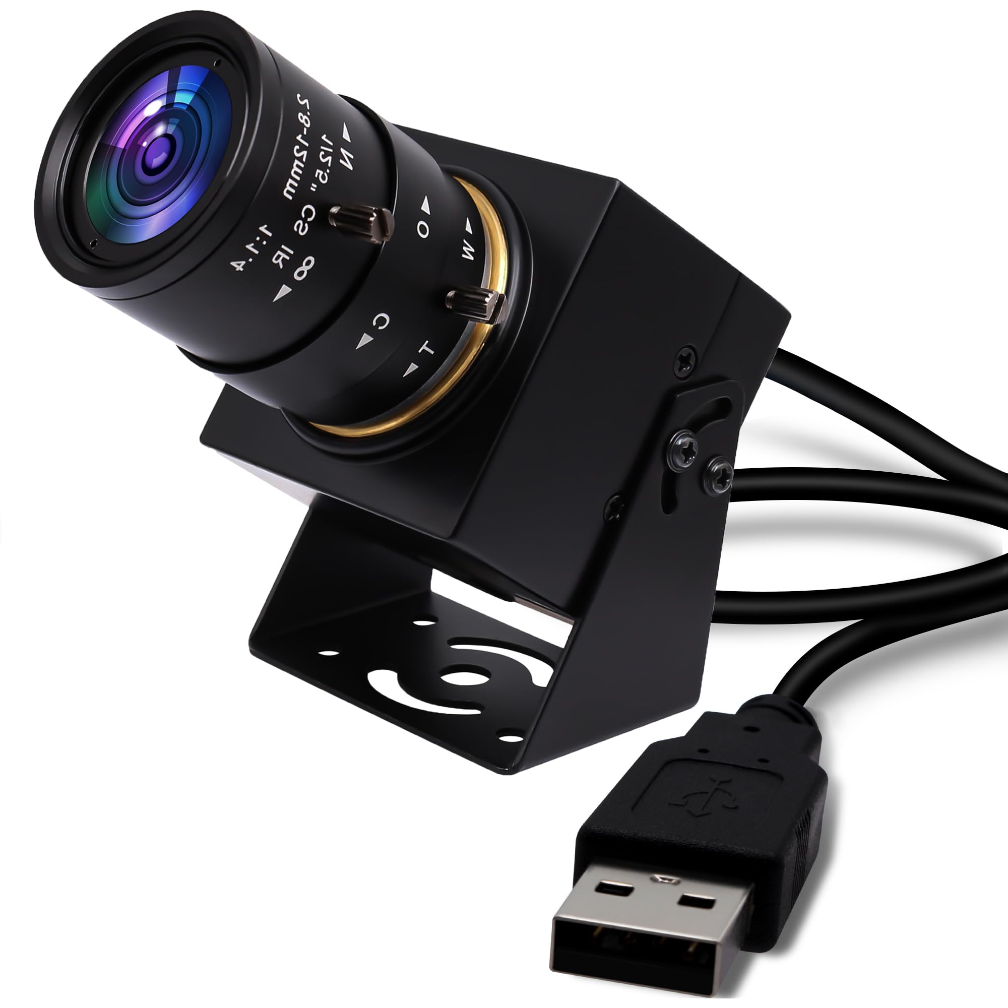 Photo 1 of Svpro Global Shutter USB Camera - 2MP, 90FPS High Speed with 2.8-12mm Zoom Lens, Manual Focus Close-up Webcam for Golf Swing, Industrial Camera - USB Plug and Play