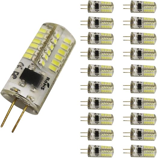 20 X G4 Led Lampe 3 W Entspricht 30 W Gluhlampe Oder Halogen Lampen Ac 12 V Ac 220 V 250lm 48 Smd 3014 Kaltweiss 6000 6500 K Ac 220 Volt Amazon De Beleuchtung