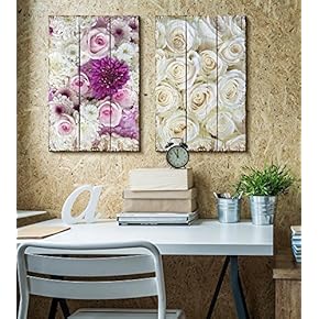 Elegant Roses Placed on a Wooden Background