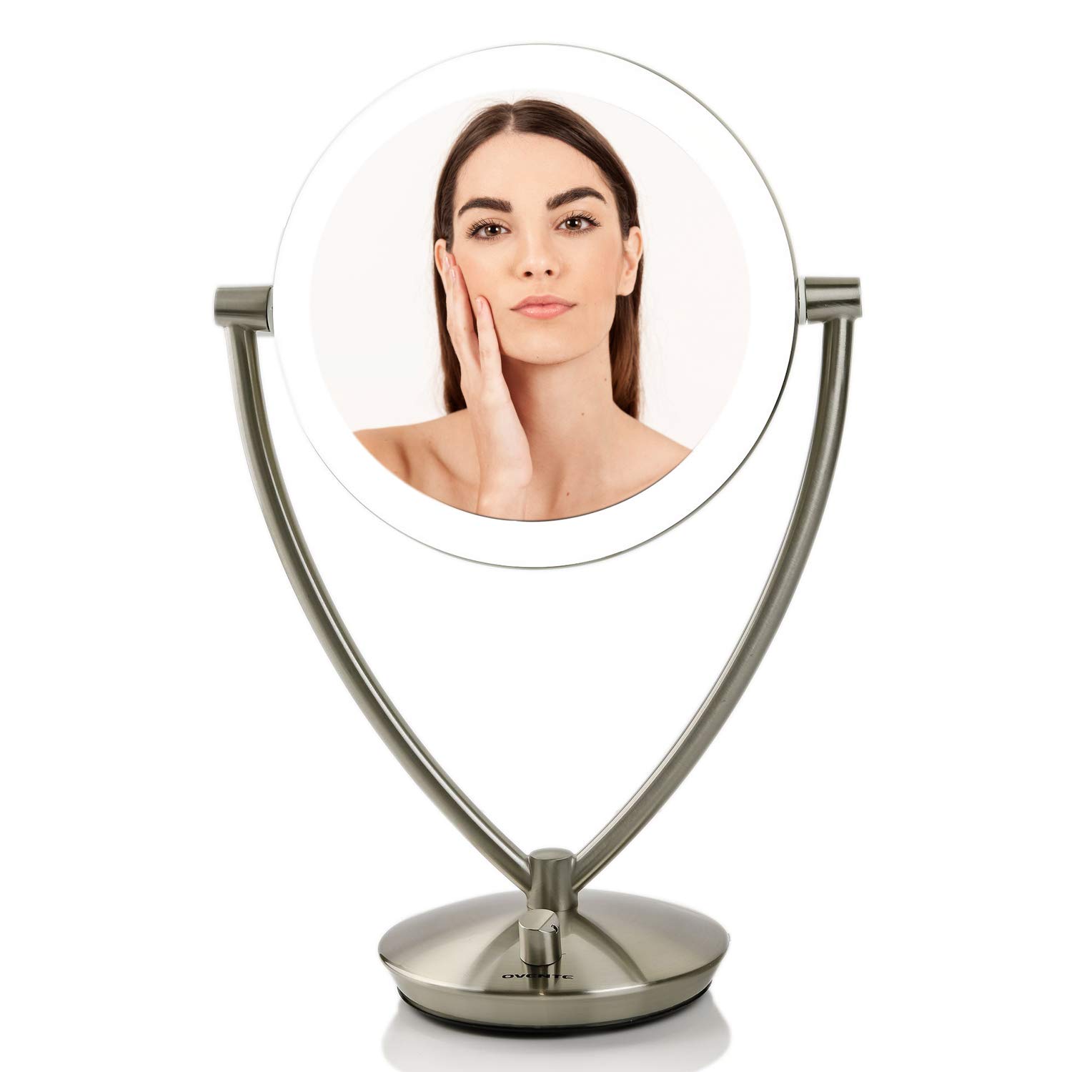 Best 10X Lighted Makeup Mirror Not Dimmable Nickel