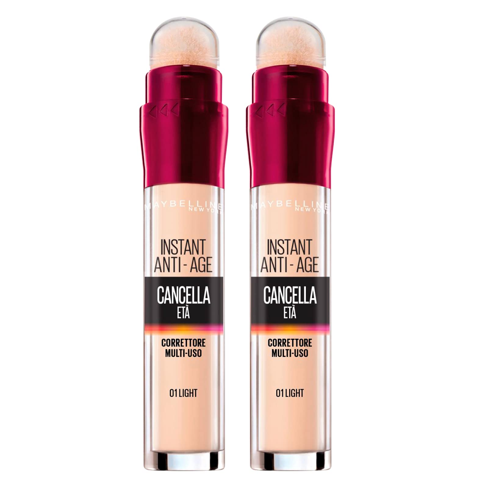 Maybelline New York Age-Erasing Liquid Concealer, Pack of 2, Light — image 1