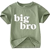 SOFEON Big Brother Shirt for Toddler Baby Boy Promoted to Big Bro Announcement T-Shirt Kids Summer Short Sleeve Tees Top