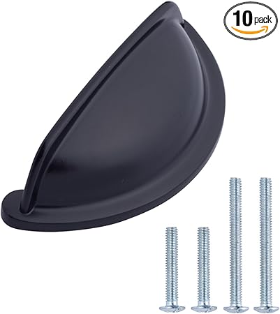 Amazonbasics Wide Bin Cup Drawer Pull 3 69 Inch Length Flat