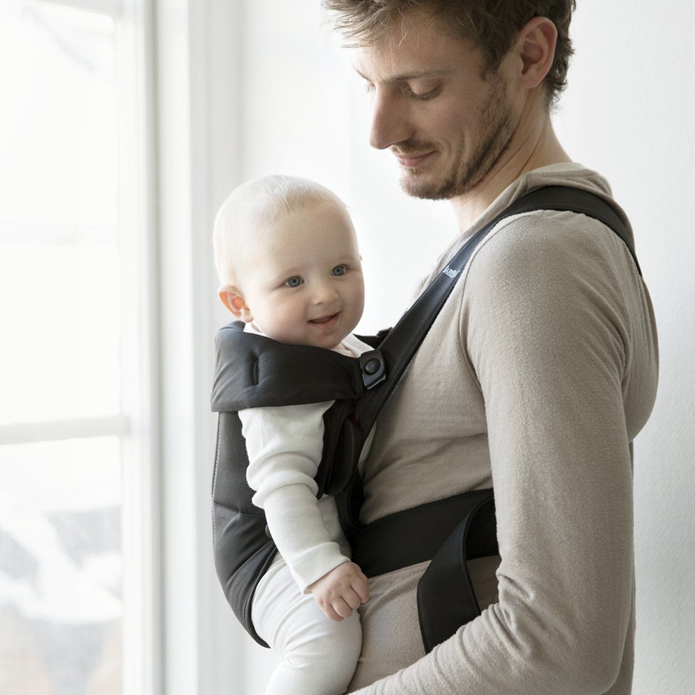 BABYBJÖRN Baby Carrier Mini, Cotton, Black : Baby