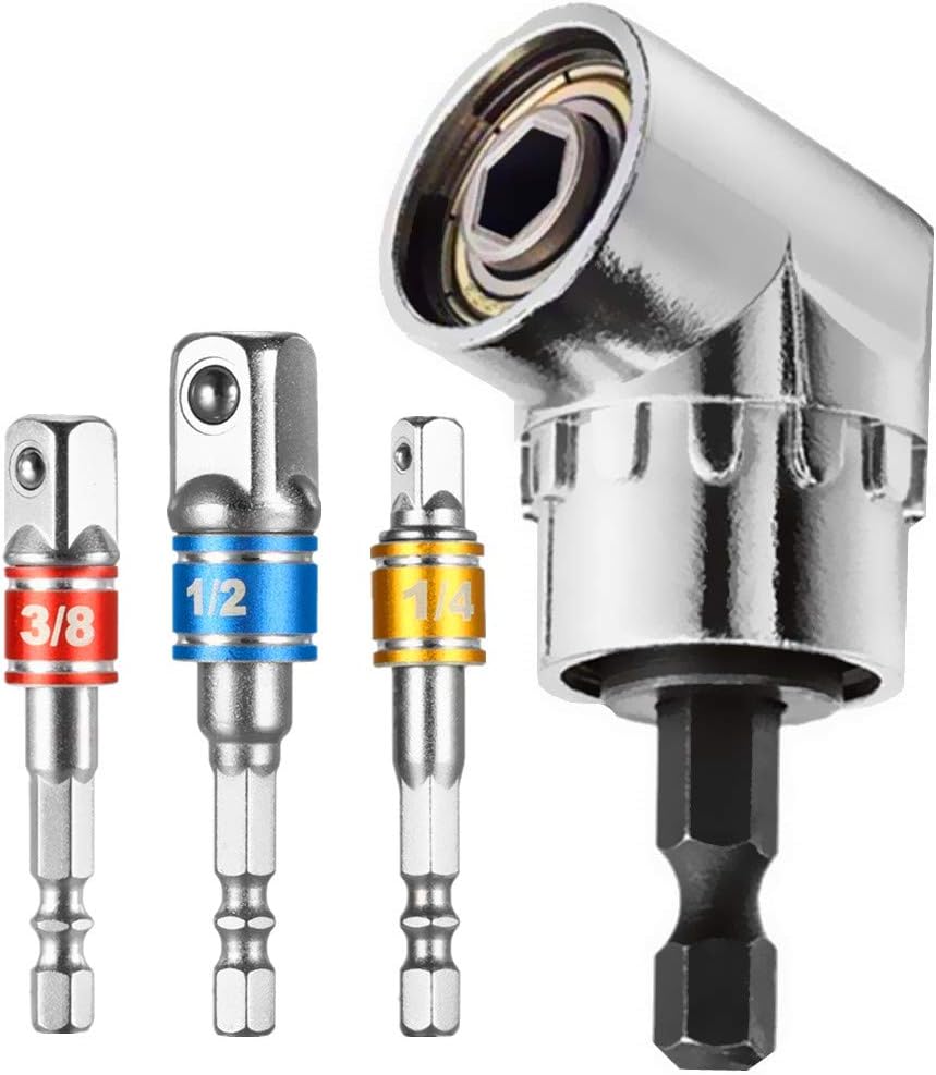 Impact Grade Driver Universal Socket Adapter Set, 3Pcs1/4"3/8"1/2"Hex